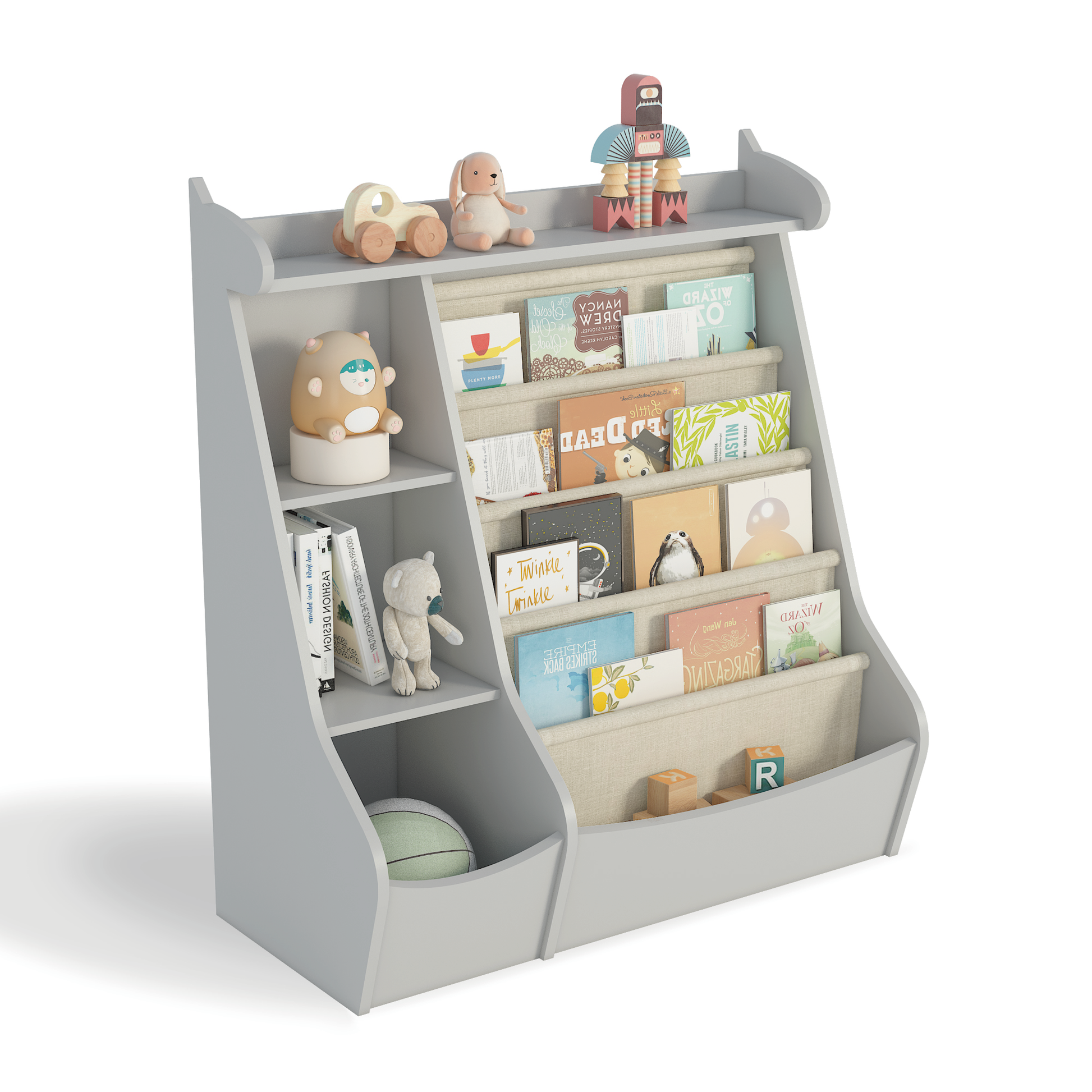 4 Tier Deer-Head Children's Bookshelf