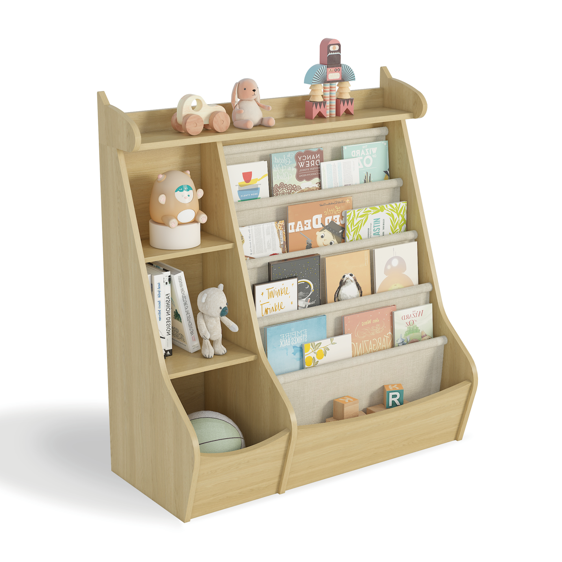 4 Tier Deer-Head Children's Bookshelf