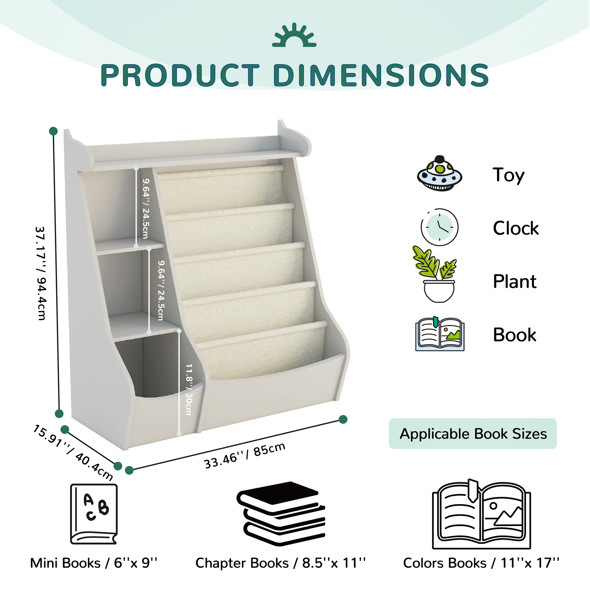 4 Tier Deer-Head Children's Bookshelf