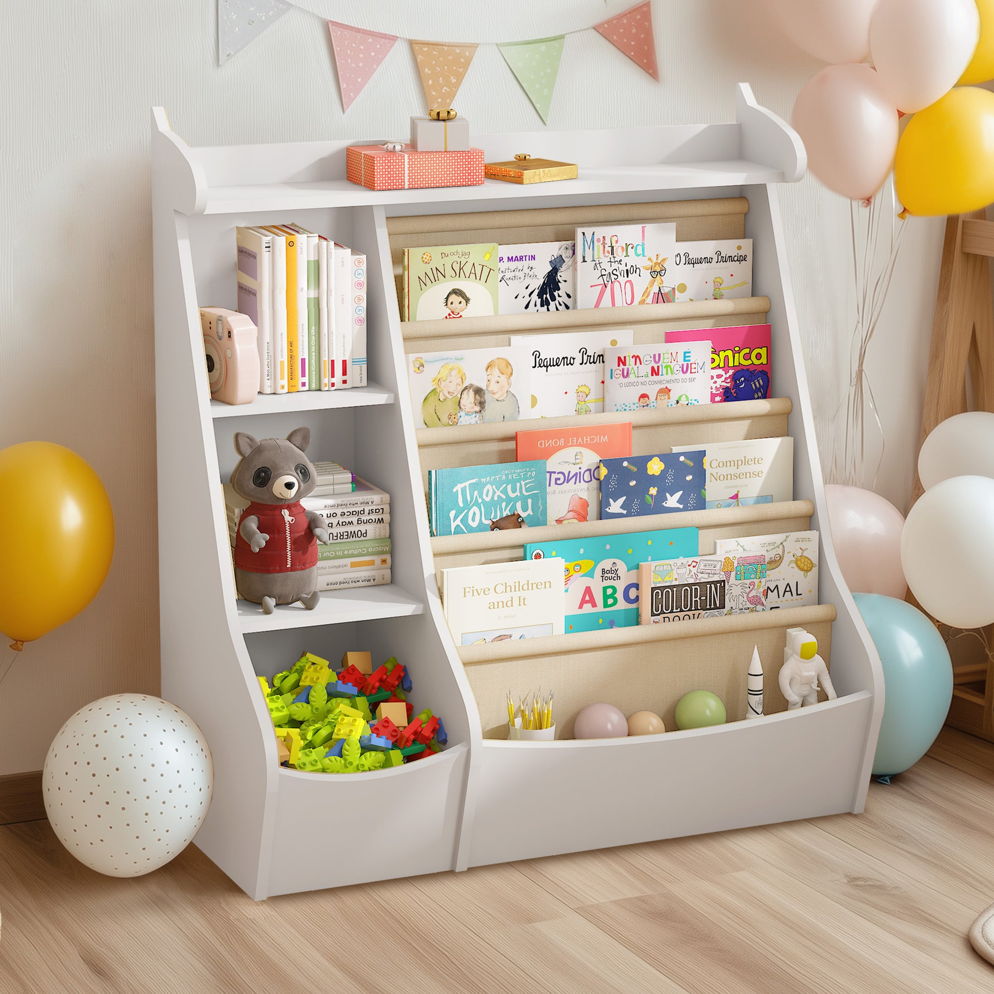 4 Tier Deer-Head Children's Bookshelf