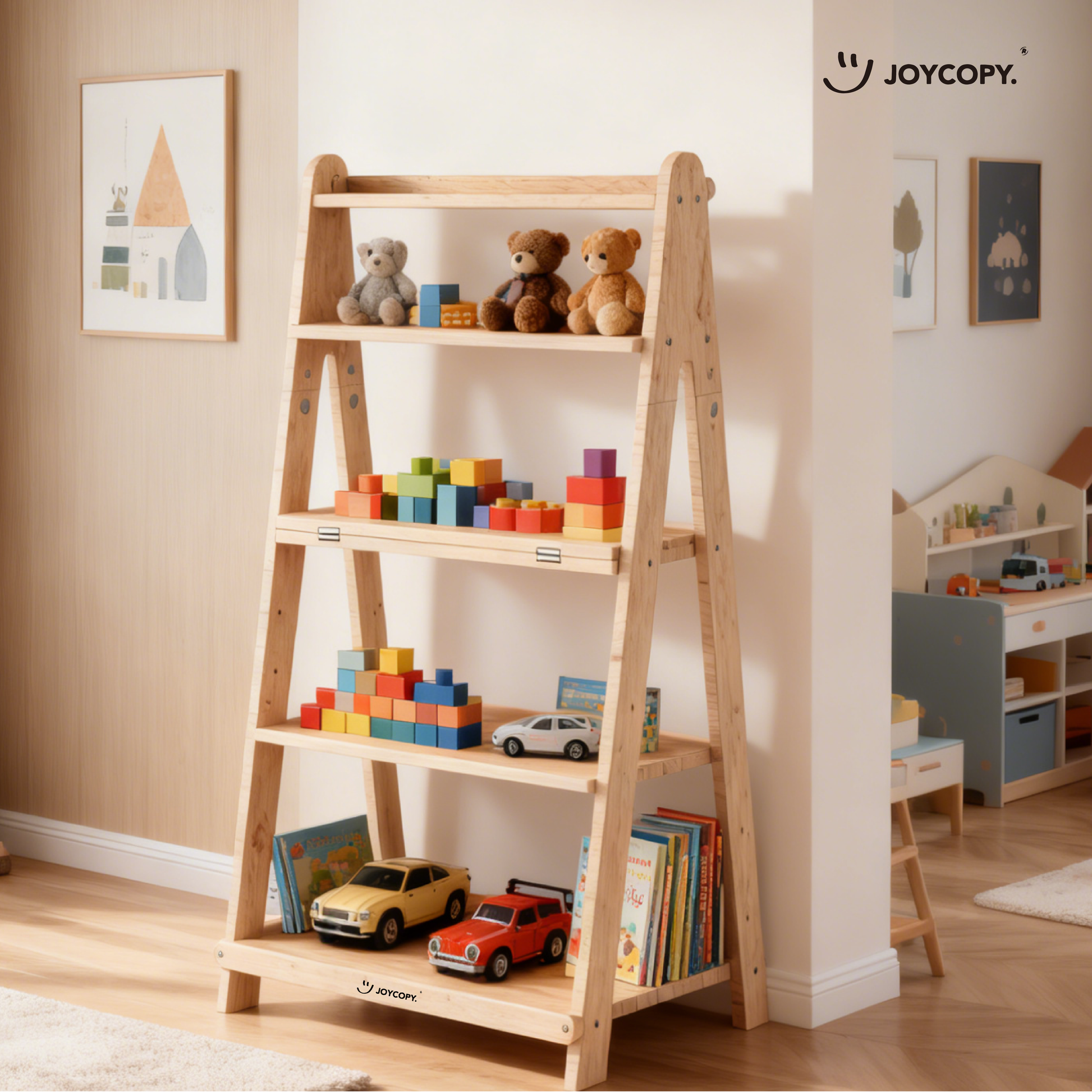 Adjustable Trapezoid Storage Rack/Bookshelf