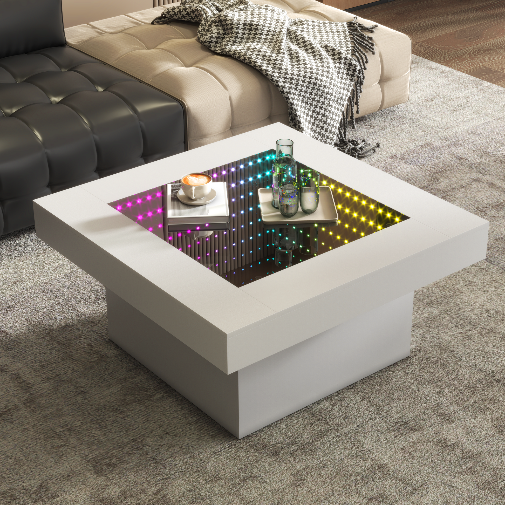 Endless-Depth Mirror Coffee Table