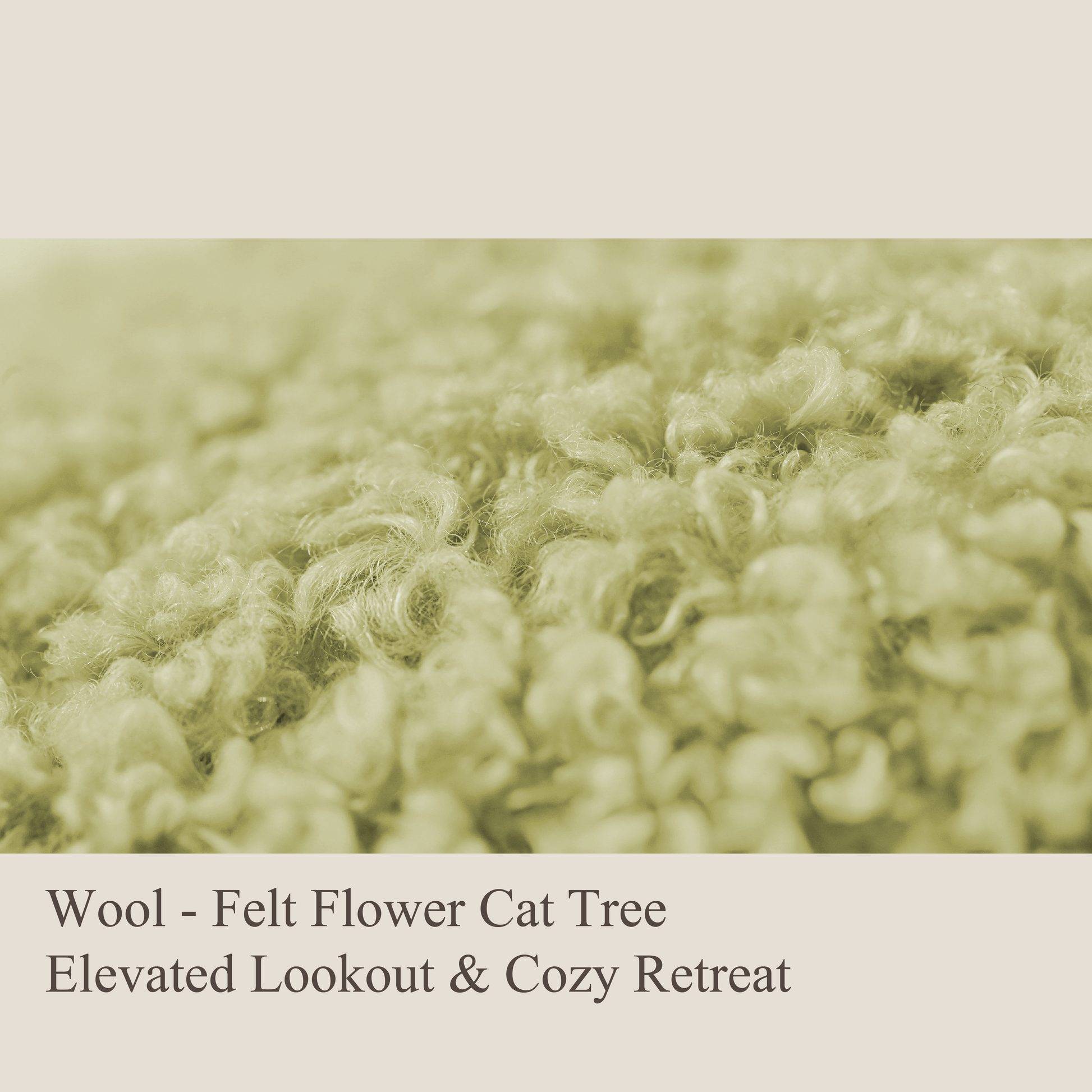 48.4"h flower-shaped cat tree with led