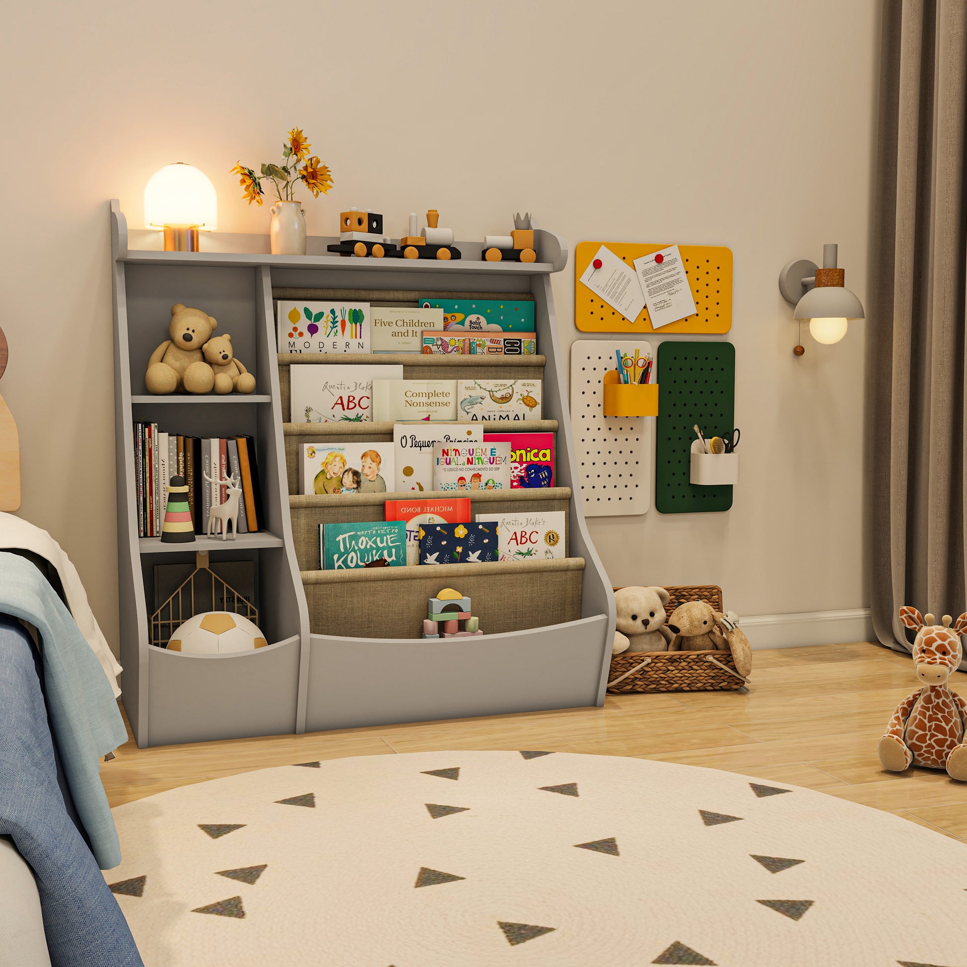 4 Tier Deer-Head Children's Bookshelf