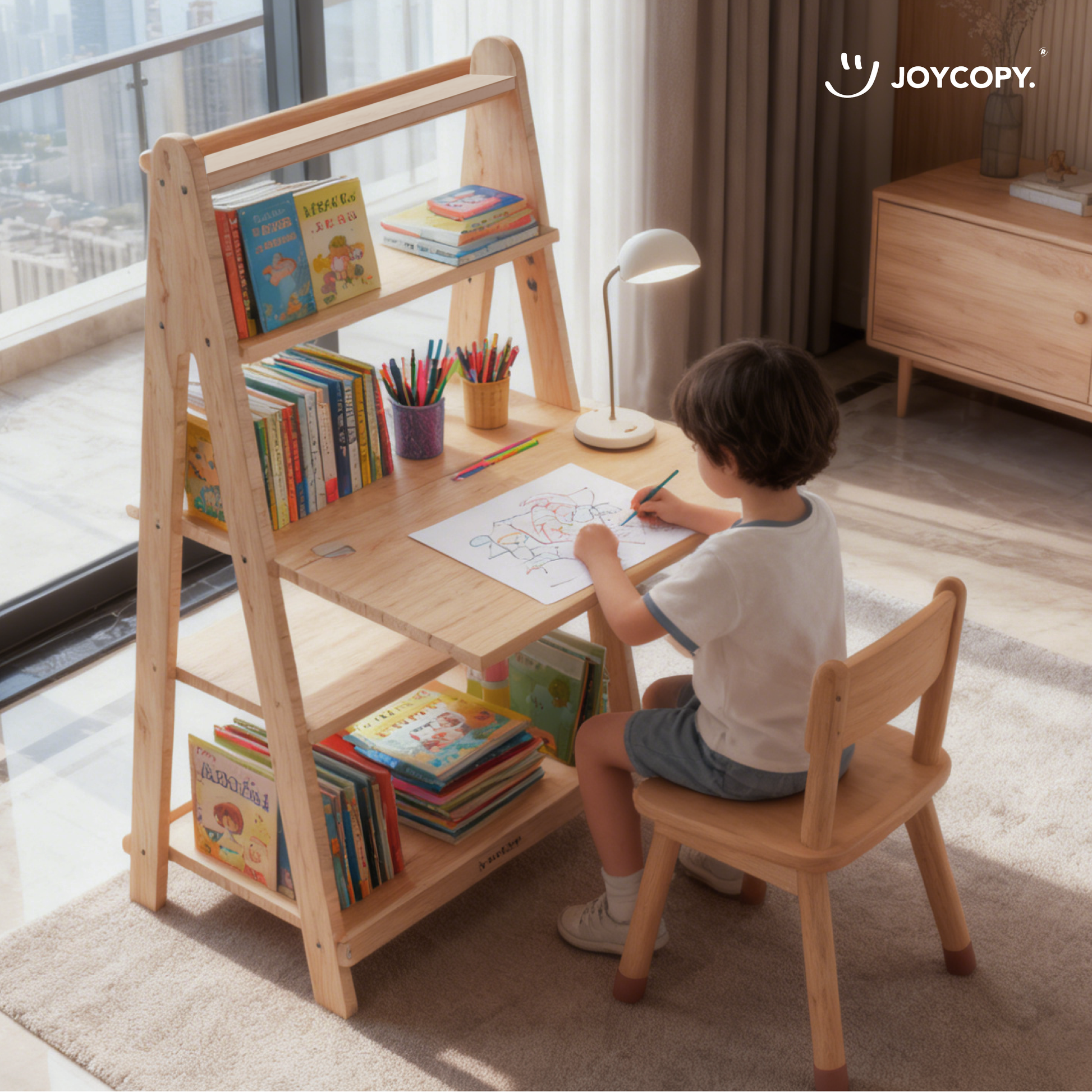 Adjustable Trapezoid Storage Rack/Bookshelf