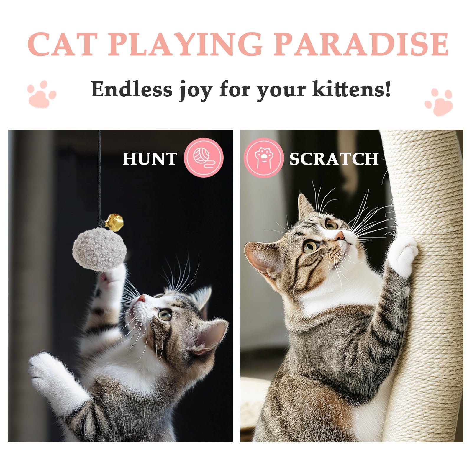 3-Tier Flower-Shaped Cat Tree