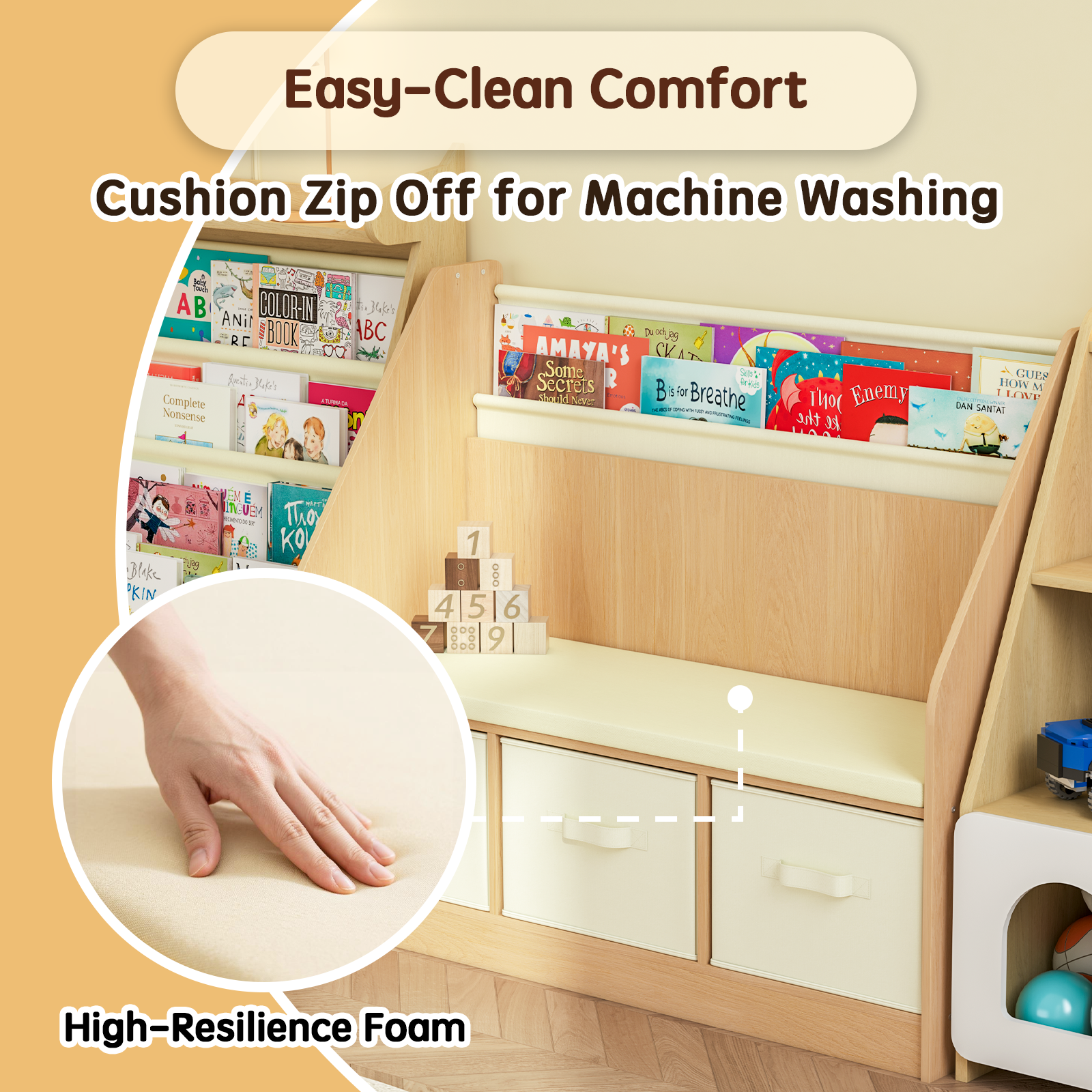 Multifunctional children's reading corner