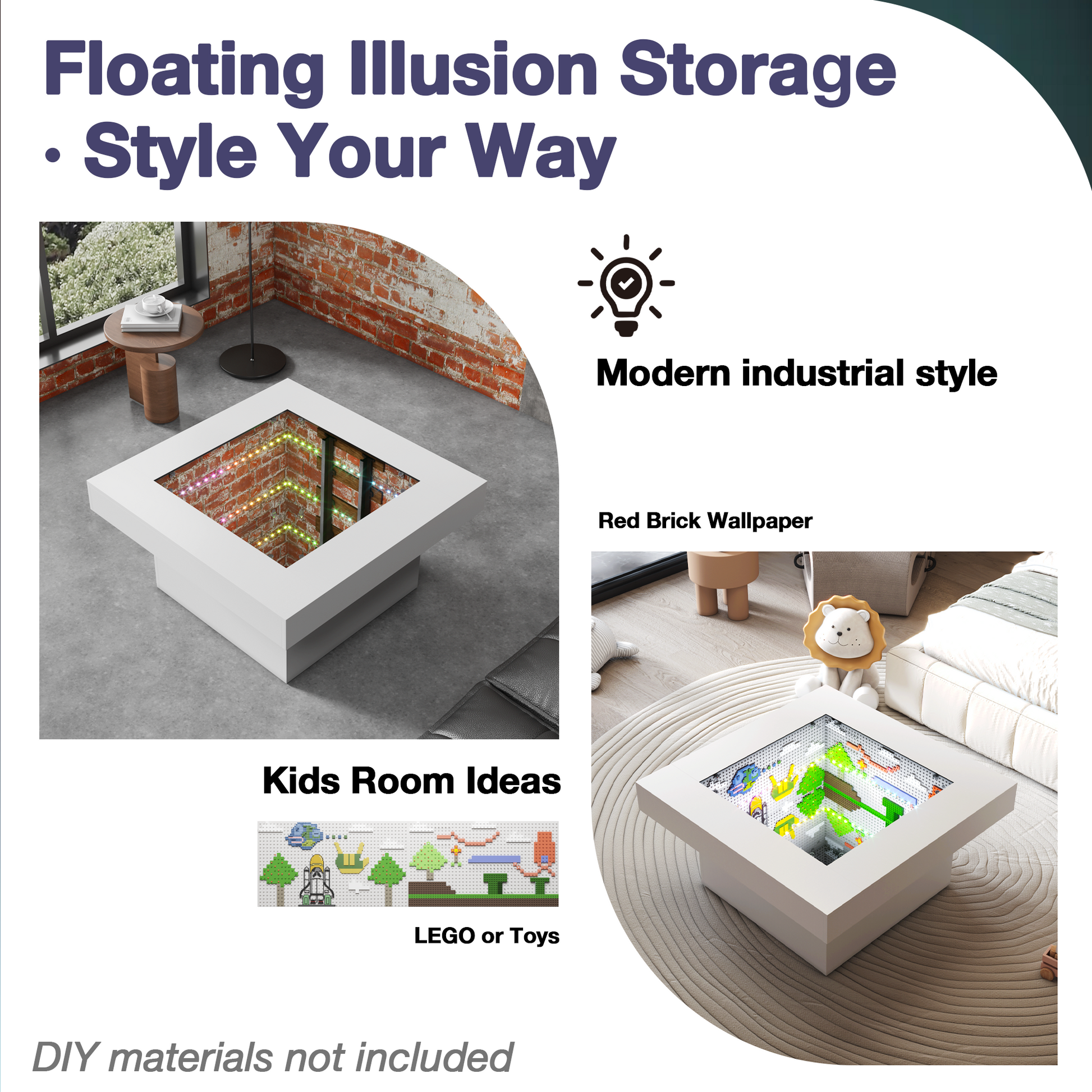 Endless-Depth Mirror Coffee Table