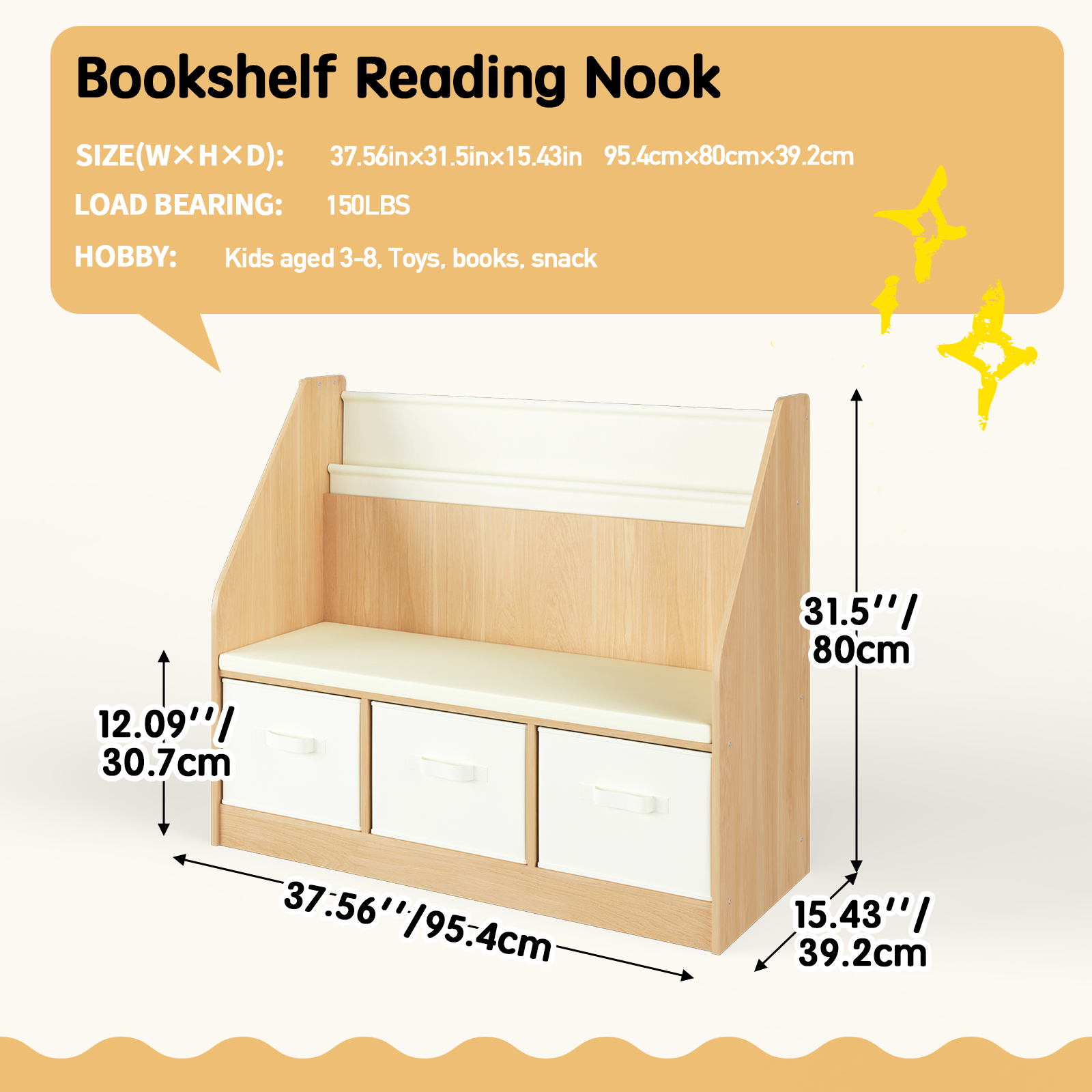 Multifunctional children's reading corner