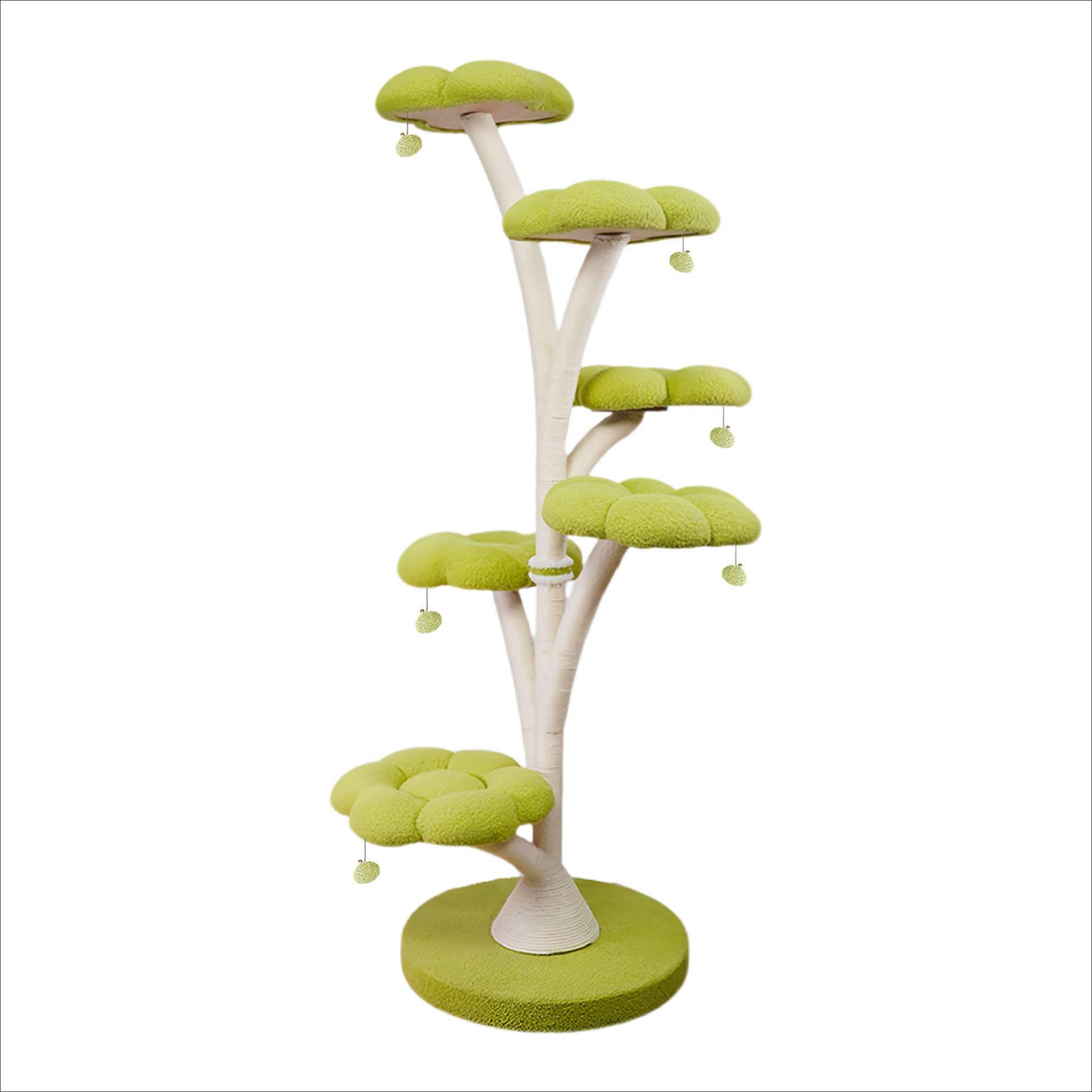 71"h   6-tier flower-shaped cat tree