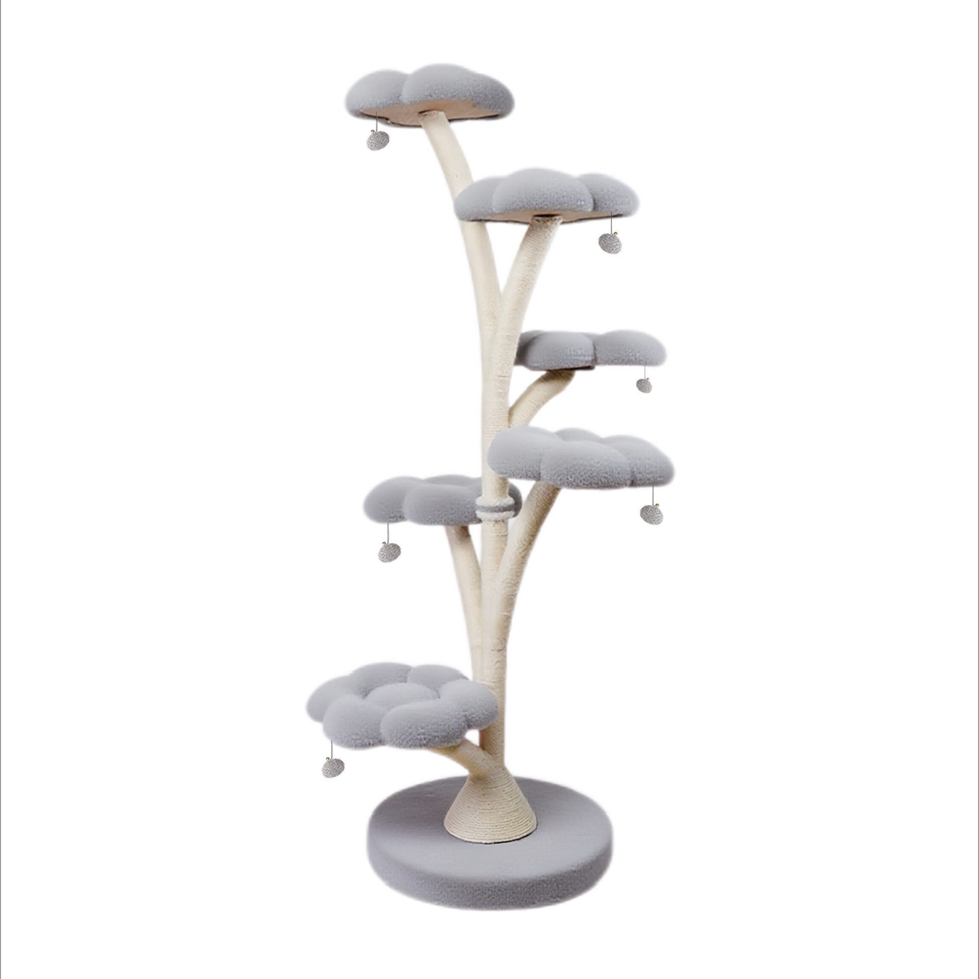 71"h   6-tier flower-shaped cat tree