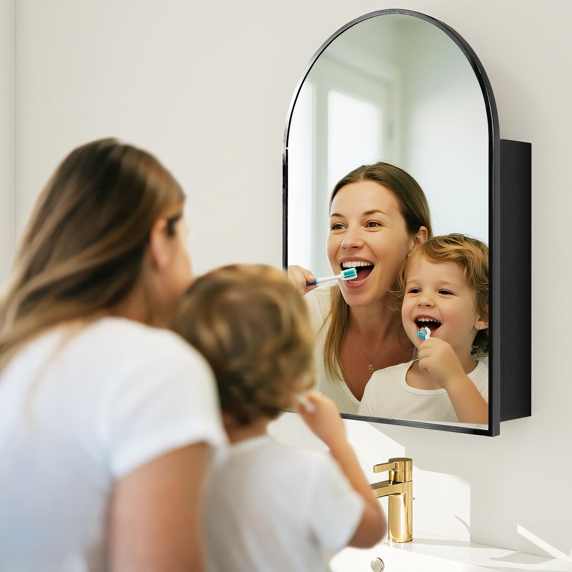 Arched Mirror Cabinet |30×20inchs  Large Capacity Storage