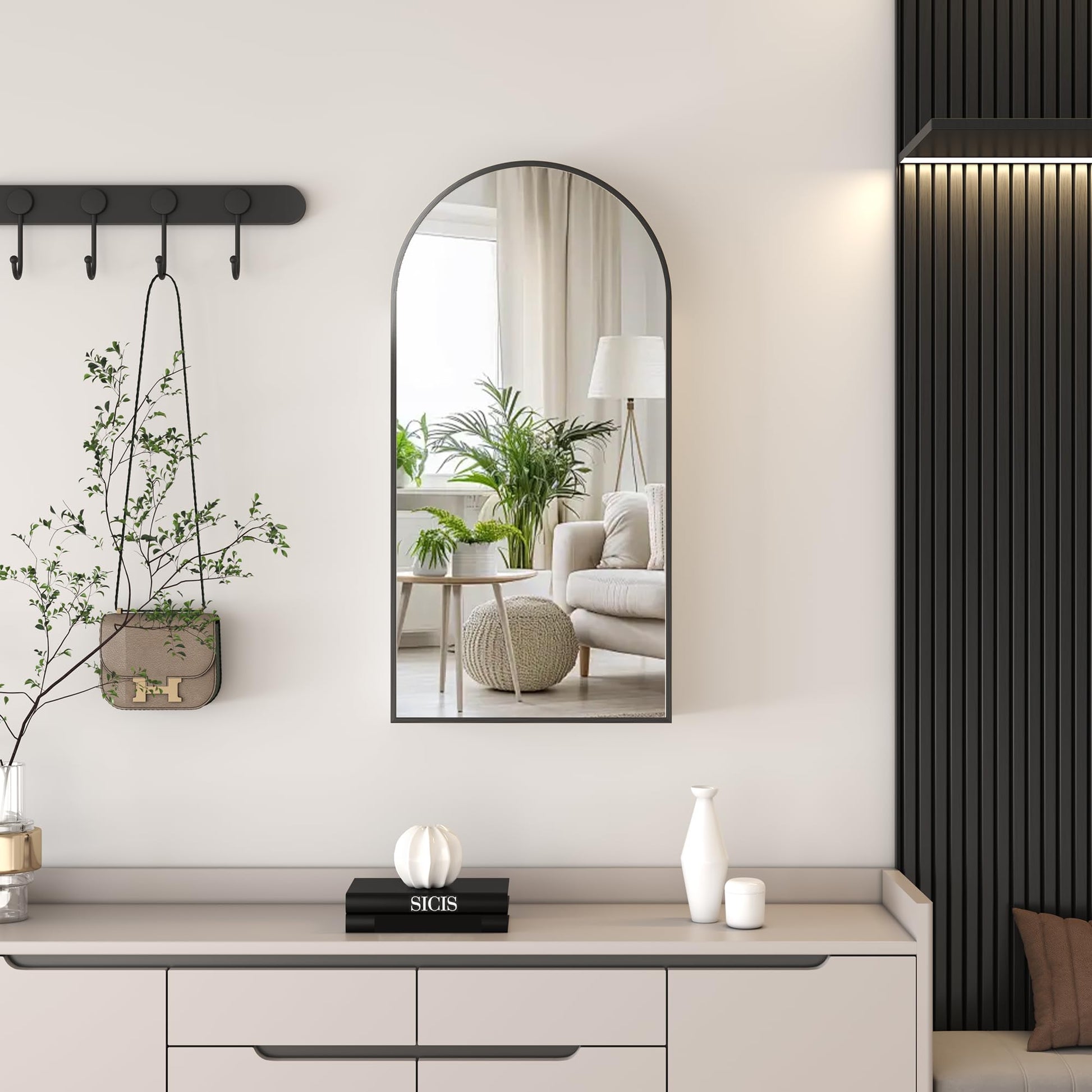 Arched Bathroom Mirror Cabinet | 32x16 inches  Capacity Storage