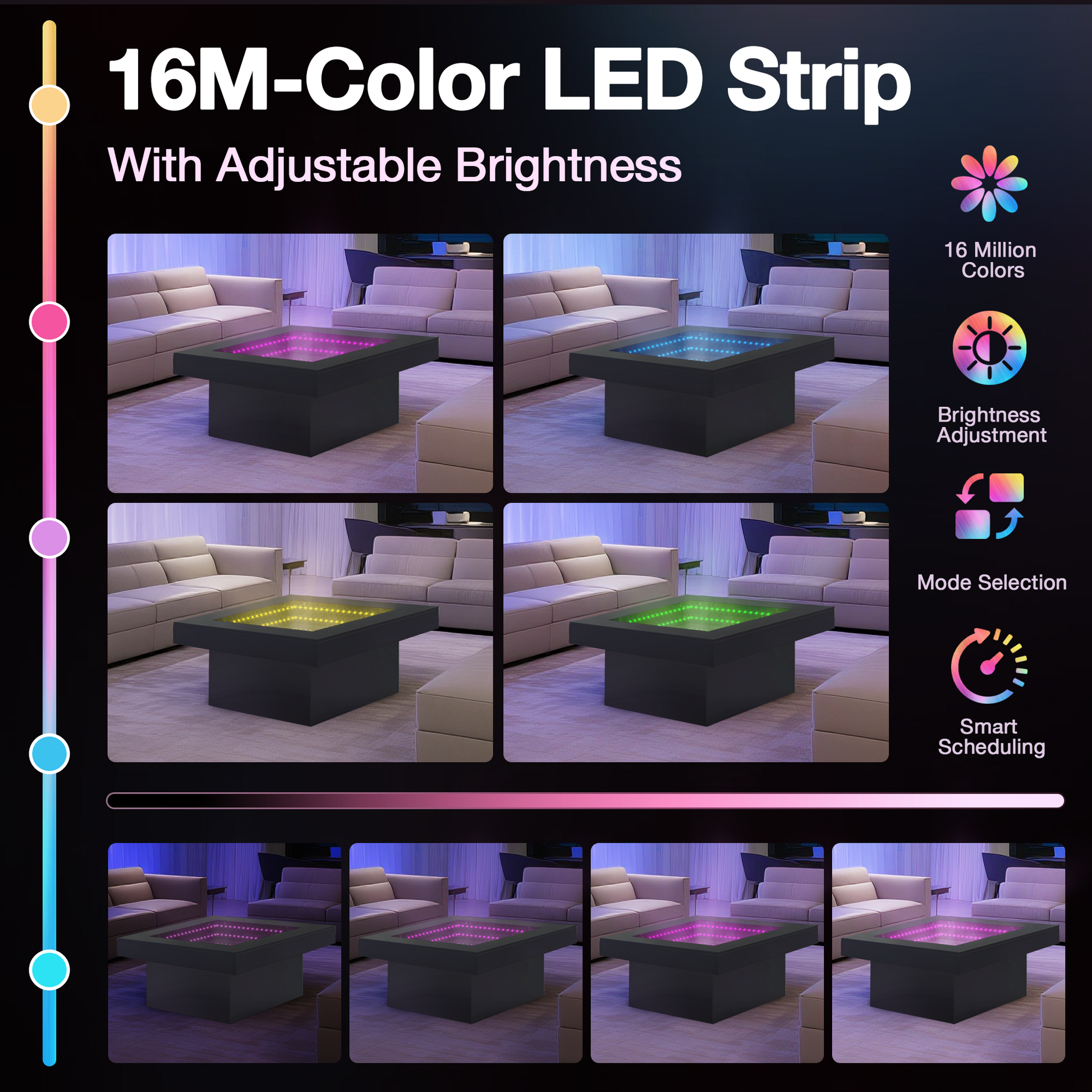 Endless-Depth Mirror Coffee Table