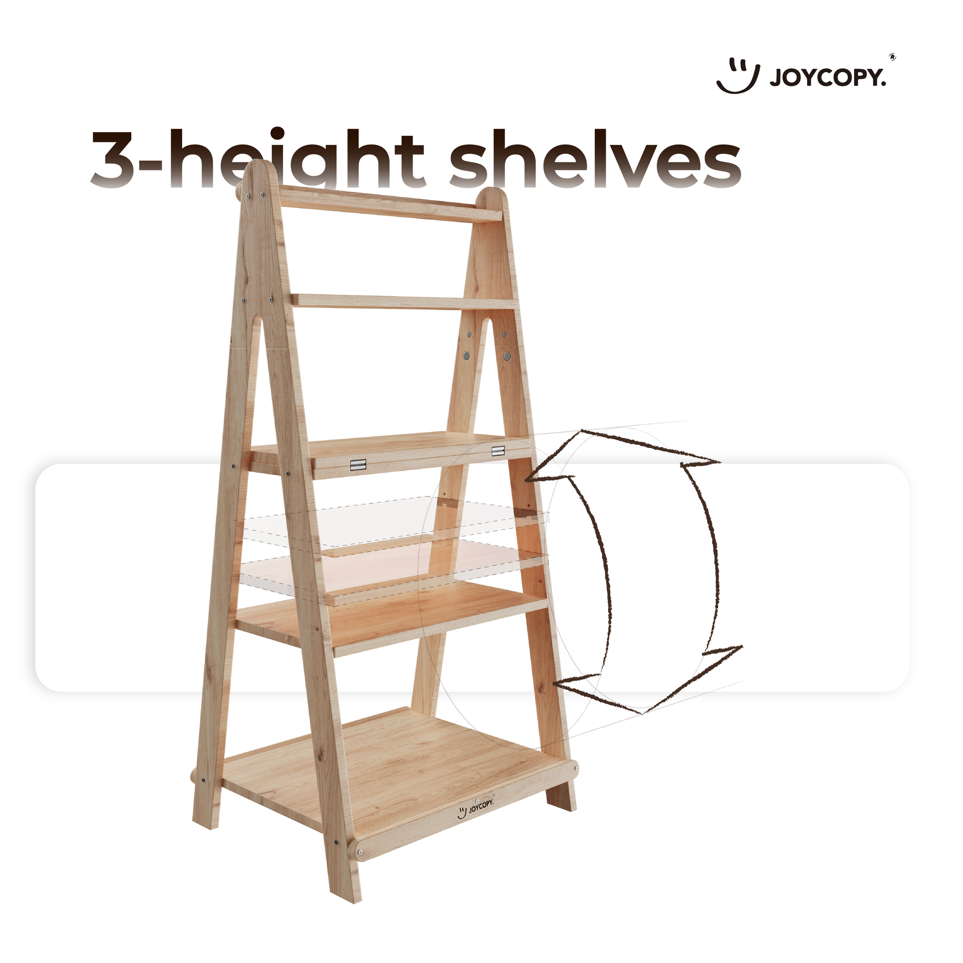 Adjustable Trapezoid Storage Rack/Bookshelf