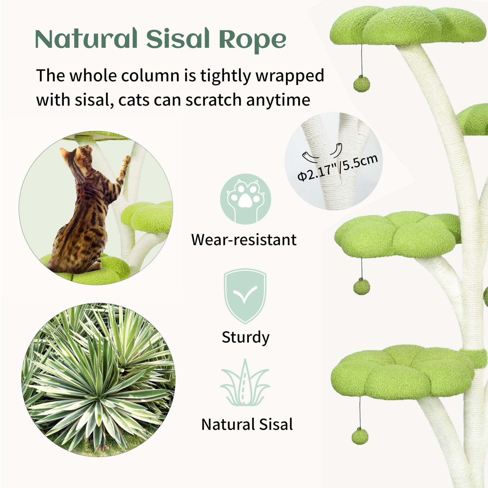 6-Tier Luxury Flower-Shaped Cat Tree