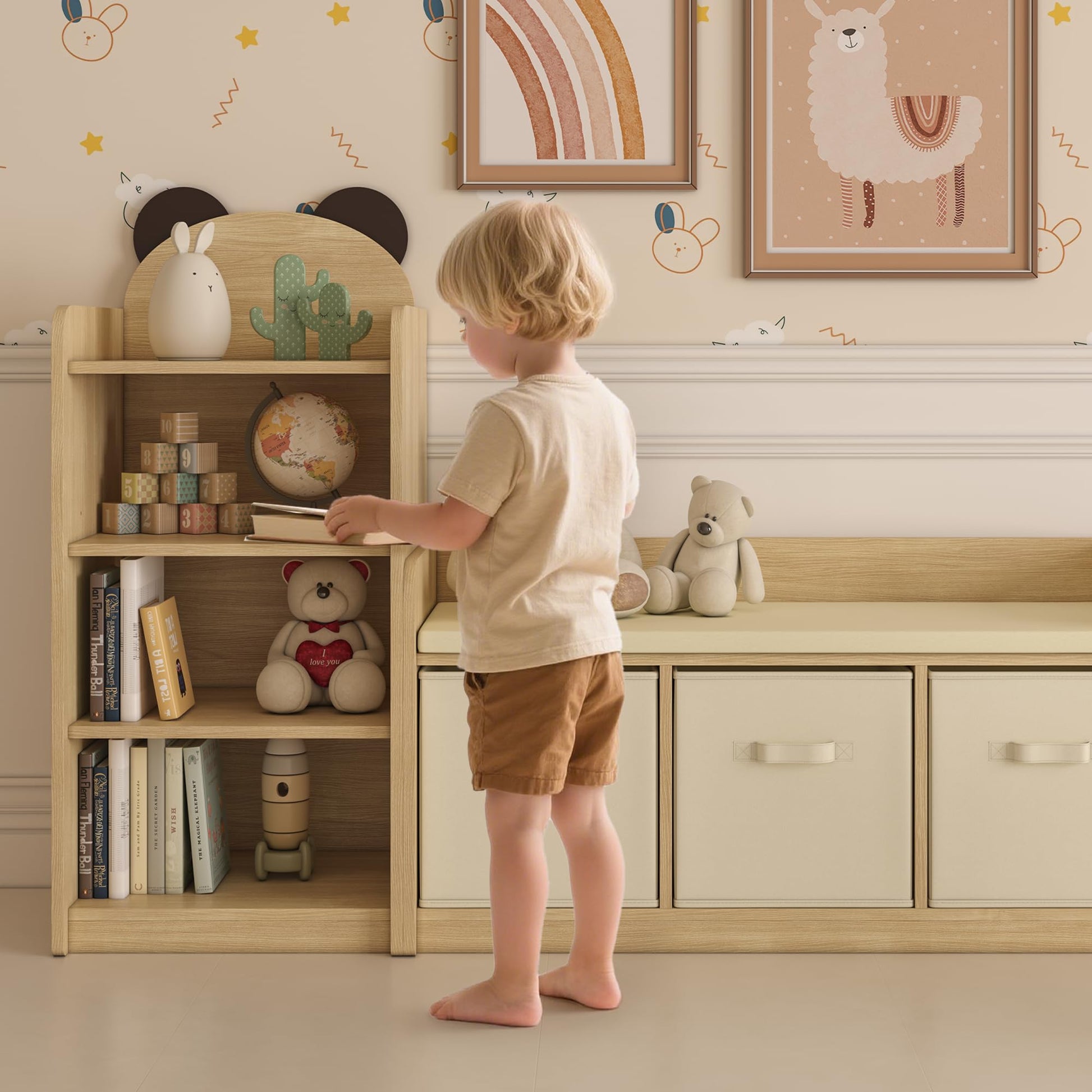 3-Tier Adjustable  Children's bookcase