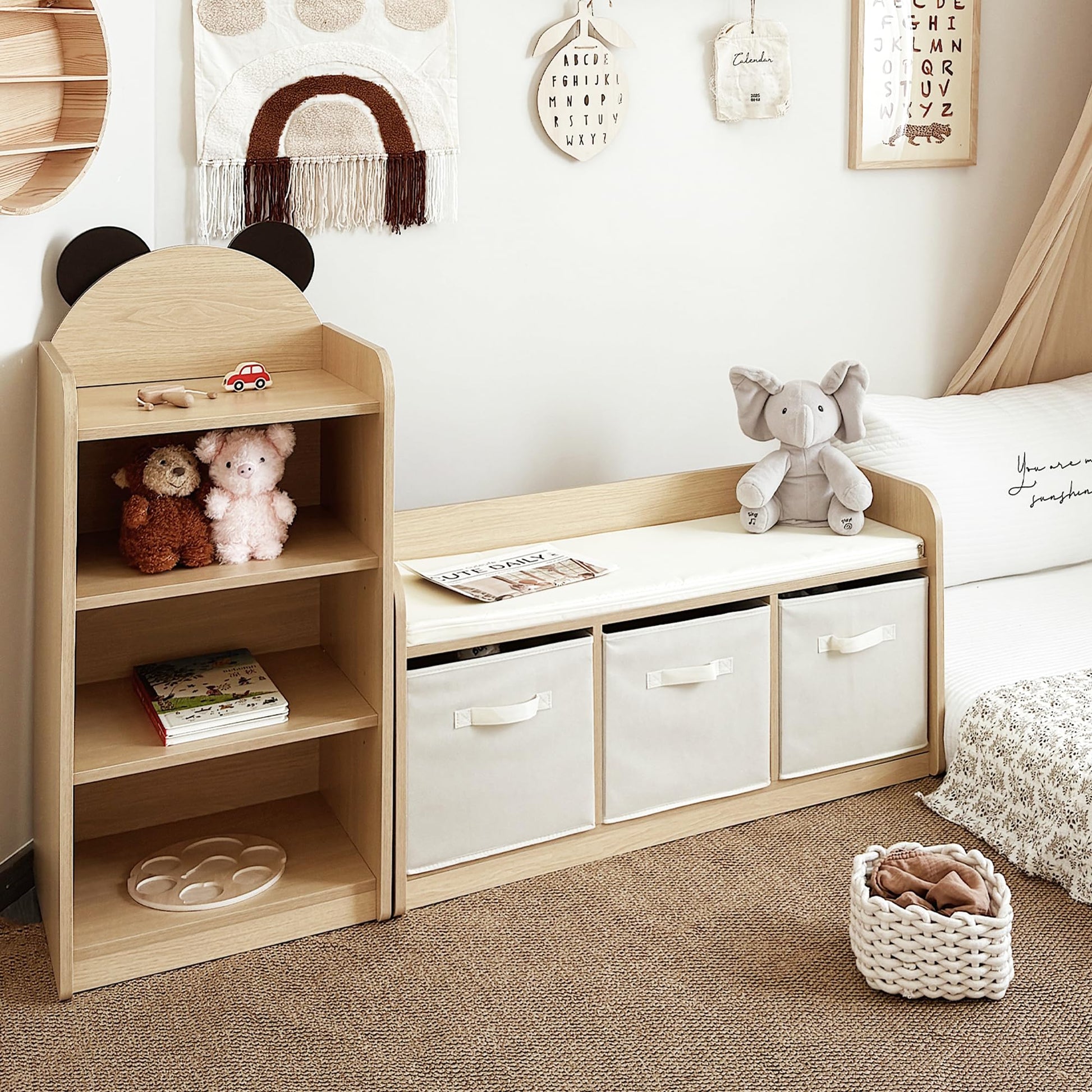 3-Tier Adjustable  Children's bookcase