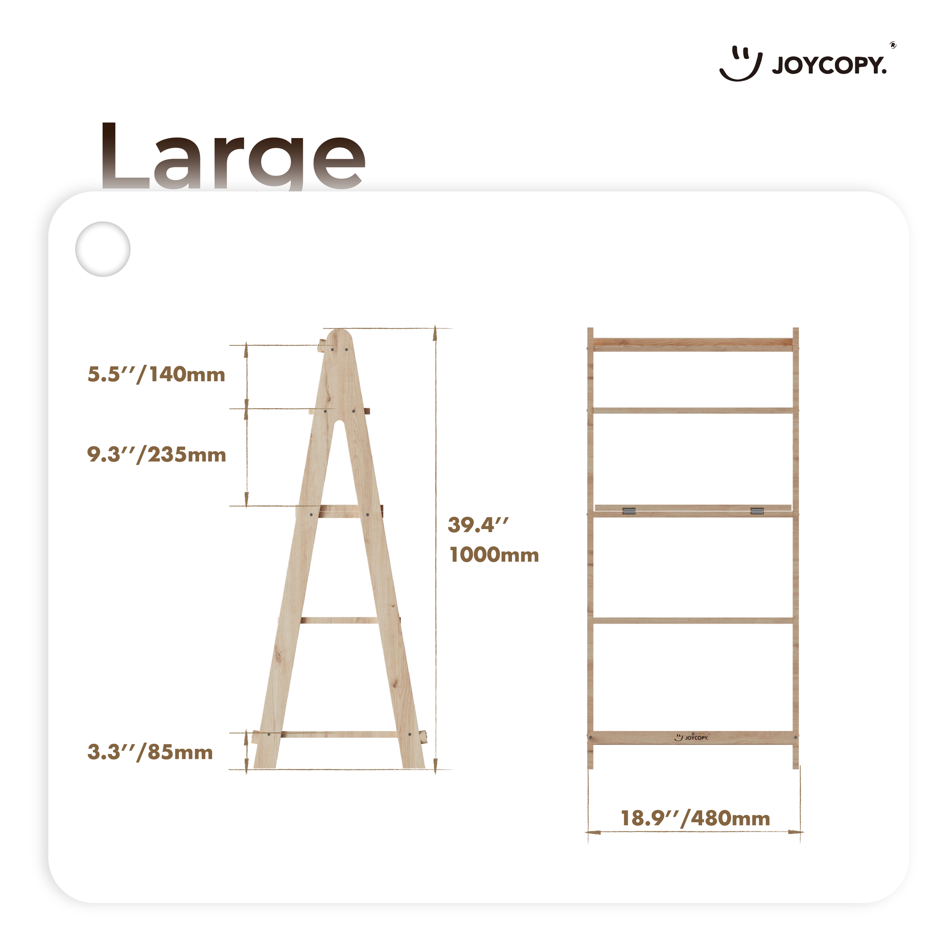 Adjustable Trapezoid Storage Rack/Bookshelf