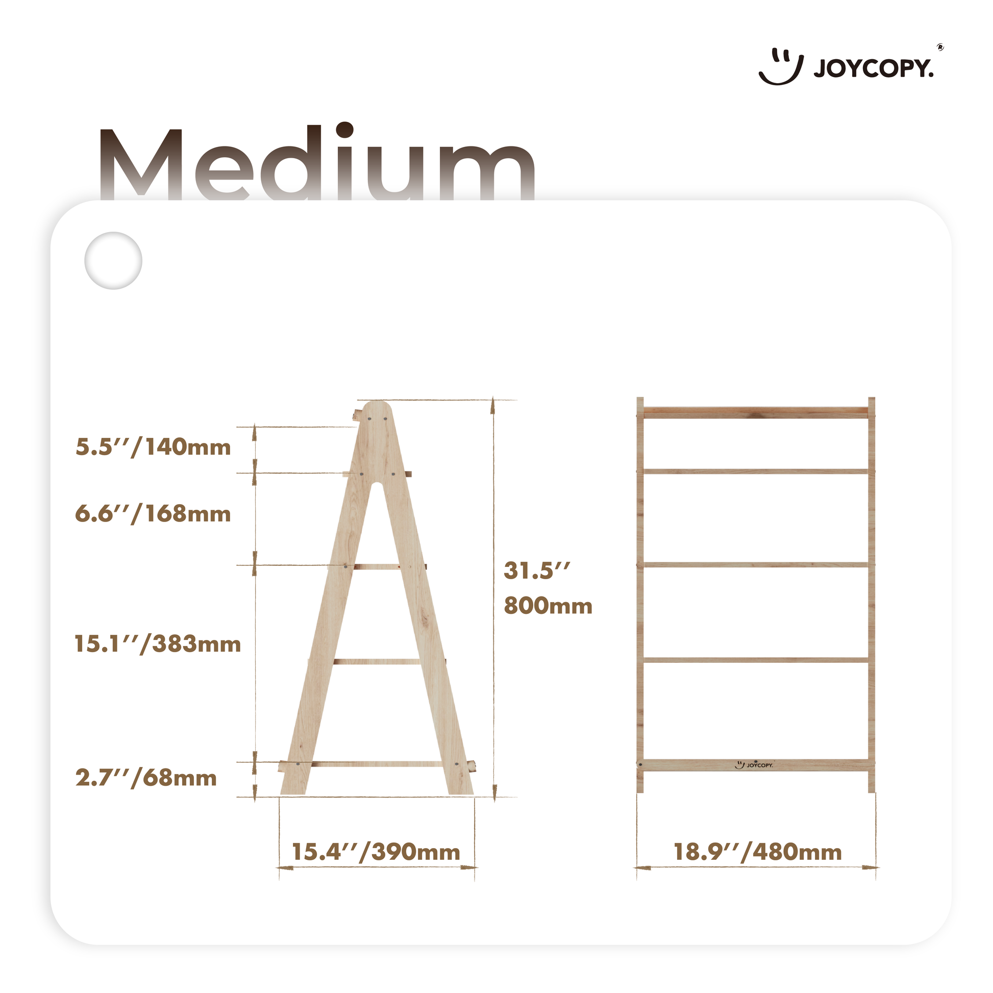 Adjustable Trapezoid Storage Rack/Bookshelf
