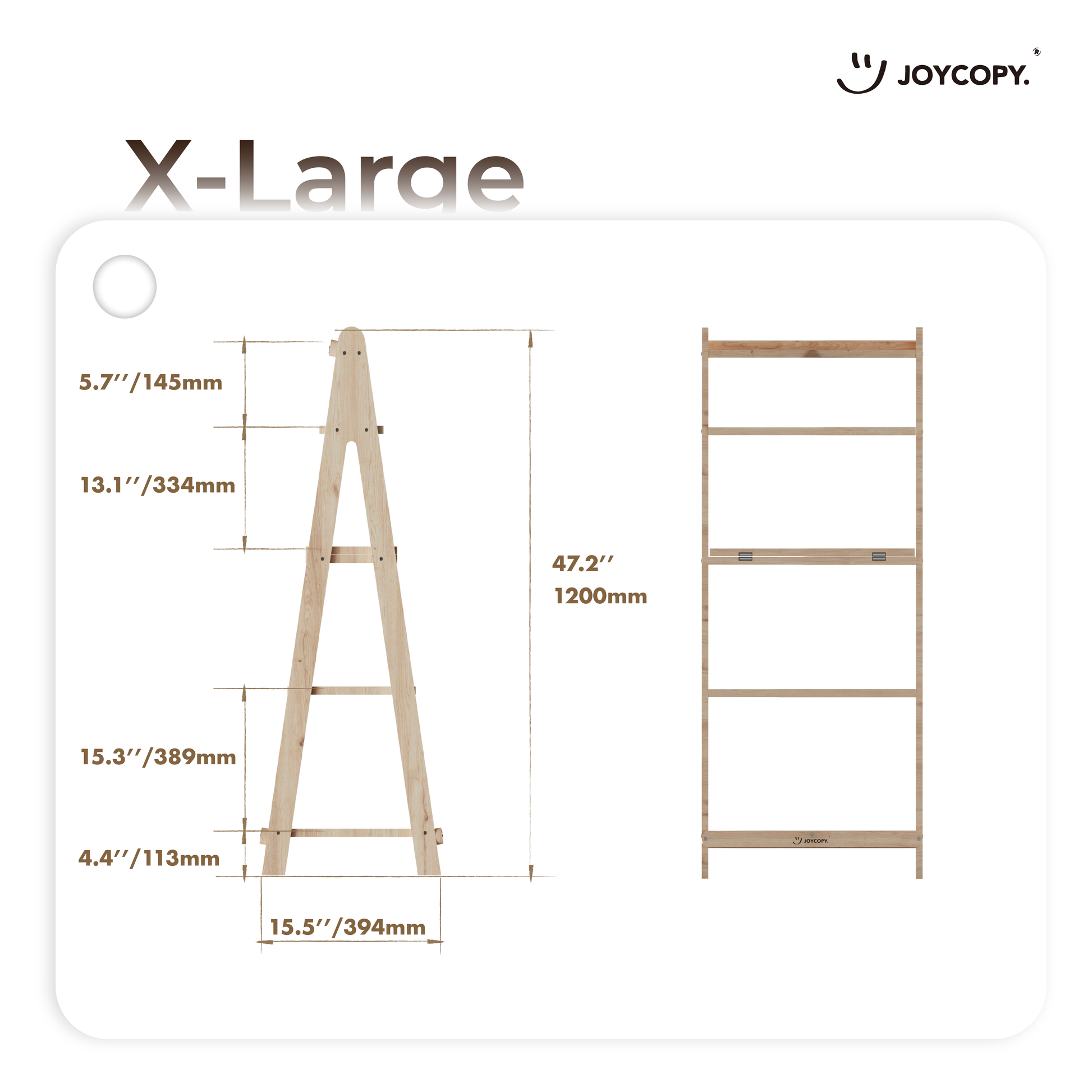 Adjustable Trapezoid Storage Rack/Bookshelf
